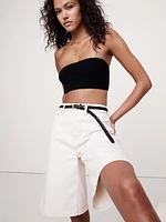 Skinny Braided Leather Belt