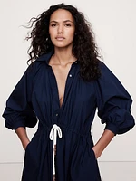 Cotton Poplin Midi Shirtdress