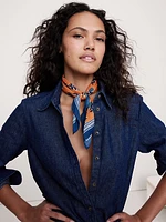 Embroidered Cotton Scarf by Vismaya