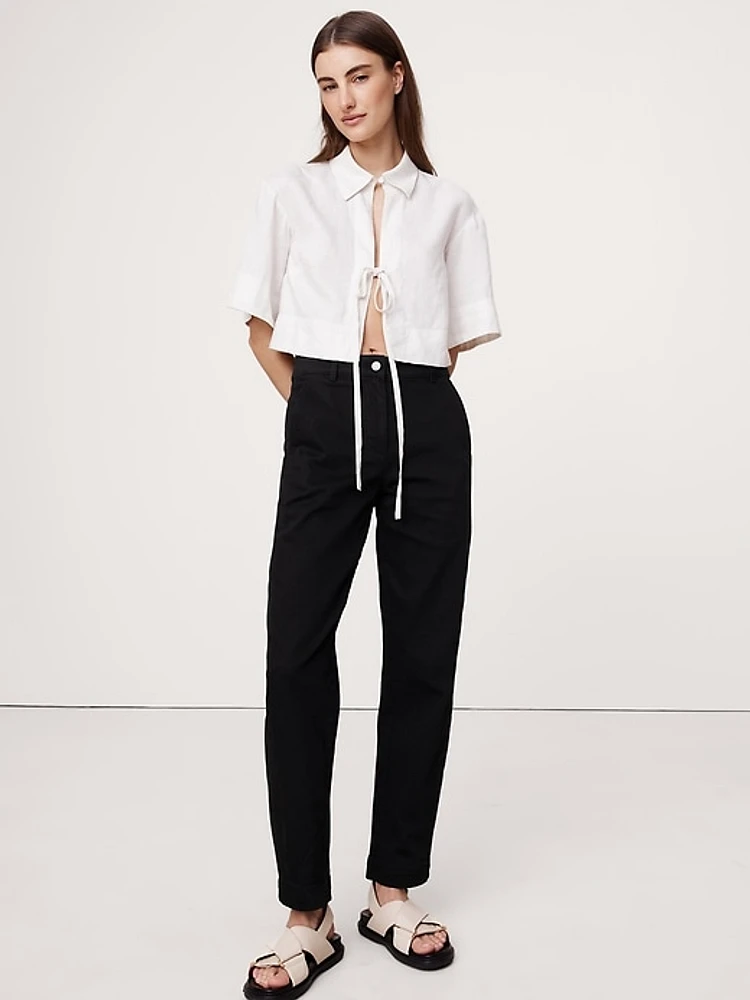 The Weekender Slim Barrel-Leg Pant