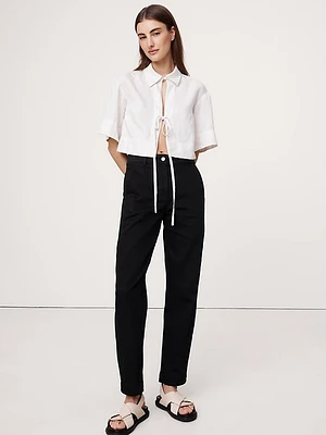 The Weekender Slim Barrel-Leg Pant