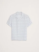 Standard-Fit Linen Resort Shirt
