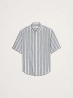 Relaxed-Fit Summerweight Cotton Short-Sleeve Shirt