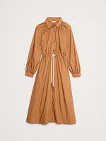 Cotton Poplin Midi Shirtdress