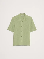 Crochet Cotton Knit Shirt