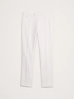 Slim Italian Cotton-Linen Dress Pant