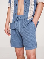 8" Crochet Cotton Pull-On Short