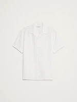 Standard-Fit Cotton Waffle-Weave Resort Shirt
