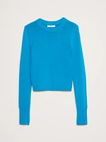 Cotton-Silk Crew-Neck Sweater