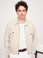 Linen-Cotton Mechanic's Jacket