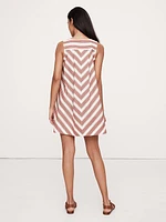 Cotton Poplin Swing Mini Dress