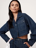 Ultra-Cropped Denim Jacket