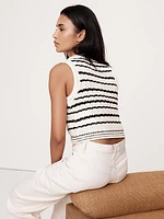 Cotton Crochet Vest