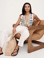 Cotton Crochet Vest