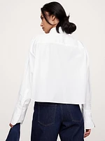 The Boxy Crop Denim Shirt