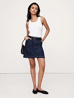 Canvas Mini Skirt