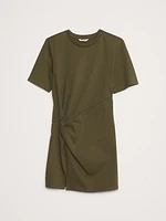 Cotton Twisted T-Shirt Dress
