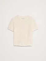 Shrunken Short-Sleeve Sweater