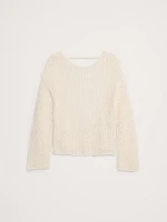Oversized Scoop-Back Sweater