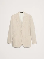 Herringbone Cotton-Linen Suit Jacket