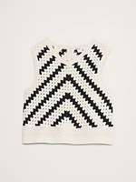 Embroidered Cotton Crochet Top