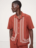 Embroidered TENCEL™-Linen Resort Shirt