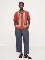 Embroidered TENCEL™-Linen Resort Shirt