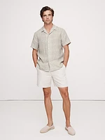 Standard-Fit Linen Resort Shirt