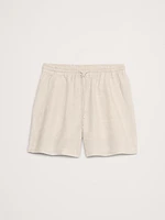 Linen Pull-On 4" Short