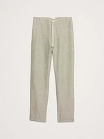 Relaxed Linen-Cotton Pull-On Beach Pant