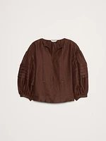 Linen Peasant Blouse