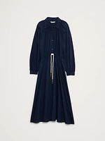 Cotton Poplin Midi Shirtdress