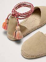 Valenciana Flat Espadrille with Pom-Pom by Guanábana