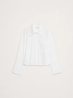 The Boxy Crop Denim Shirt