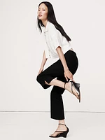 Mid-Rise Cotton Capri