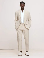 Herringbone Cotton-Linen Suit Jacket