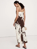 Matte Silk Wrap Dress