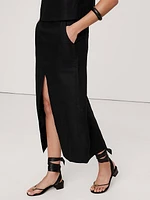 Linen Midi Skirt