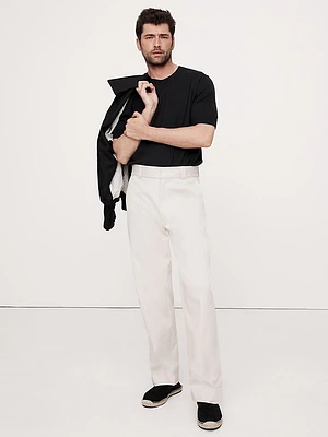 Cashmere-Silk Short-Sleeve Sweater