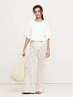Flared Italian Lace Beach Pant