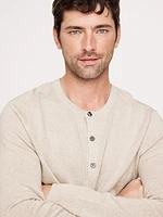 Merino Wool Henley Sweater