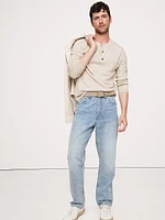 Merino Wool Henley Sweater