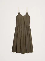 Cotton Poplin Swing Maxi Dress