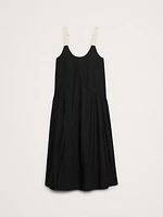 Cotton Poplin Swing Maxi Dress