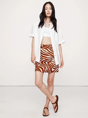 Linen Mini Skirt