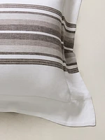 Multi-Stripe Linen Shams
