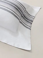 Multi-Stripe Linen Shams