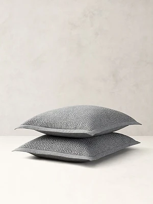 Hand-Stitched Cotton-Cashmere Sham Set