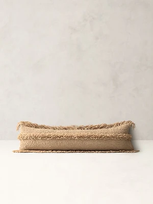 Fringed Clara Lenza Wool Pillow