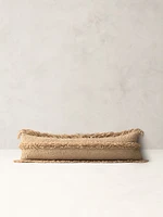 Fringed Clara Lenza Wool Pillow